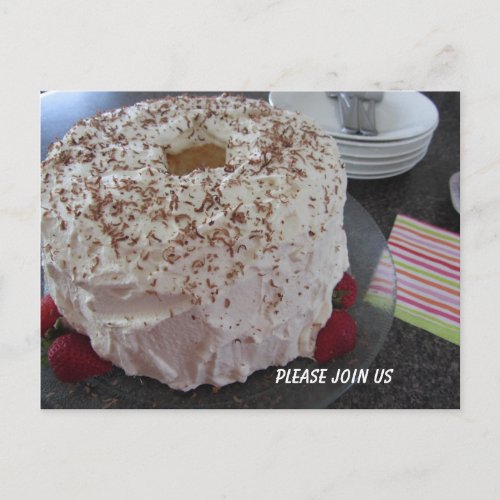 Angel Food Cake Invitation