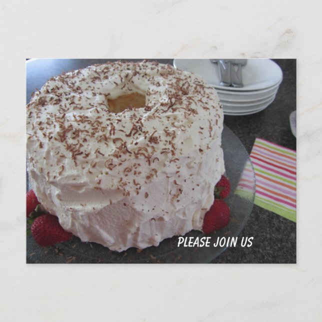 Angel Food Cake Invitation (Front)