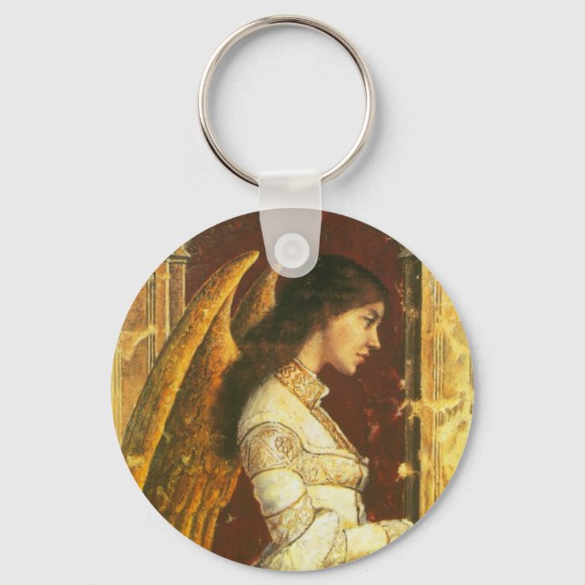 Angel Fresco Design Keychain (Front)