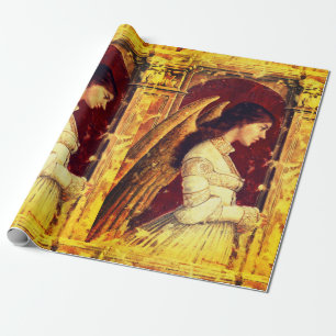 Angel Fresco Painting Wrapping Paper