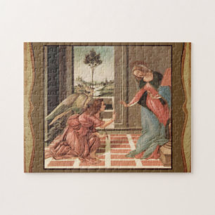 Angel Gabriel And Mary Jigsaw Puzzle