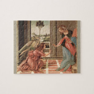 Angel Gabriel And Mary Jigsaw Puzzle