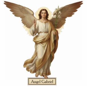 Angel Gabriel Icon 2D Statue Figurine Statuette