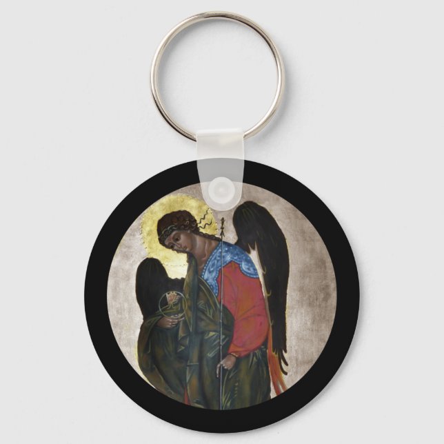 Angel Gabriel Icon Keychain (Front)