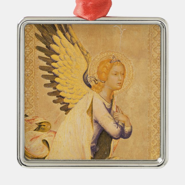 Angel Gabriel Metal Ornament (Front)