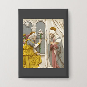 Angel Gabriel The Annunciation To Mary  Button