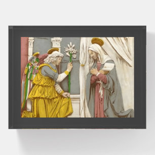 Angel Gabriel The Annunciation To Mary Paperweight
