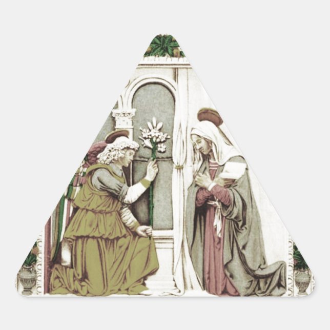 Angel Gabriel The Annunciation Triangle Sticker (Front)