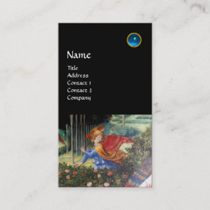 Angel Gathering Flowers in a Heavenly Landscape Business Card