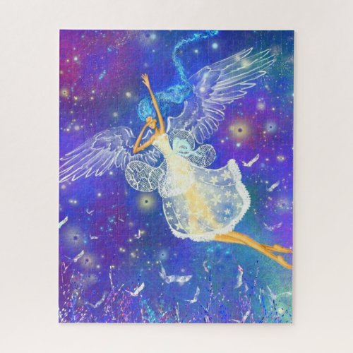 Angel Girl Fantasy Jigsaw Puzzle Painting