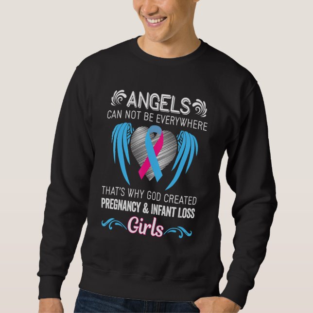 Angel Girl  Pregnancy Infant Loss Awareness Suppor Sweatshirt (Front)