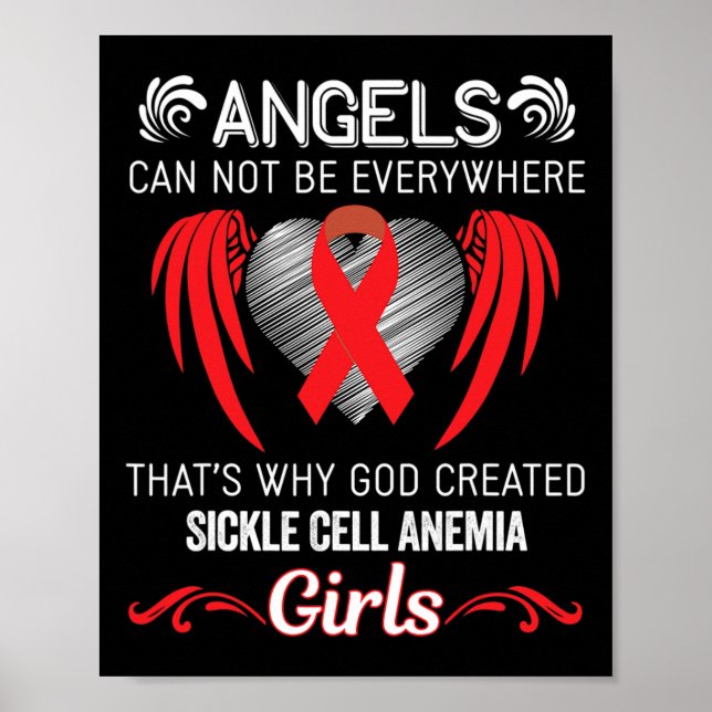 Angel Girl- Sickle Cell Anemia Awareness Supporter Poster (Front)