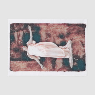 Angel Girl Vintage Fine Art Grunge Texture Tissue Paper