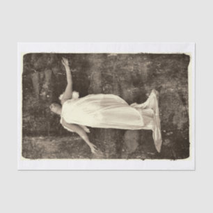 Angel Girl Vintage Old Sepia Grunge Texture Tissue Paper