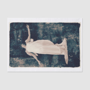 Angel Girl Vintage Old Style Grunge Texture Tissue Paper