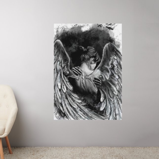 Angel Girl Wall Decal (Living Room 2)
