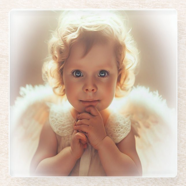 Angel Glass Coaster (Front)