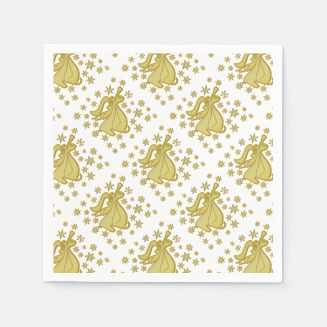 Angel gold white napkins (Front)