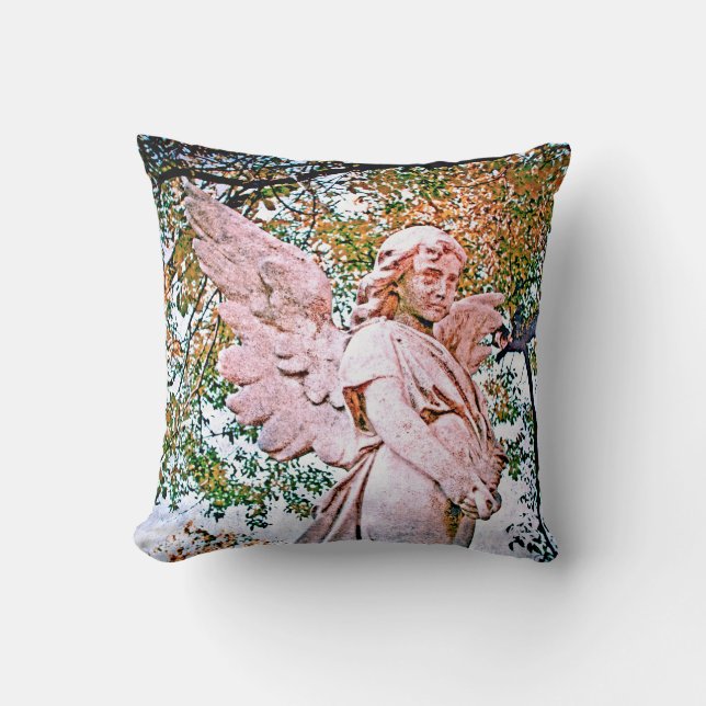 Angel Grace Throw Pillow (Front)