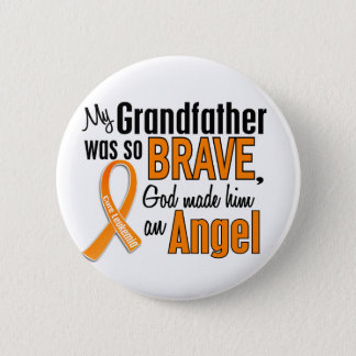 Angel Grandfather Leukemia Button