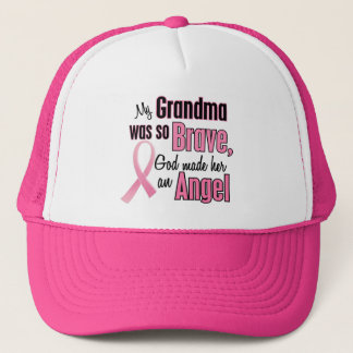 Angel GRANDMA Breast Cancer T-Shirts & Apparel Trucker Hat