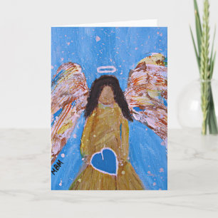 Angel Greeting Card blank inside