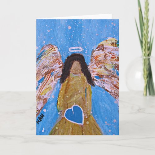 Angel Greeting Card blank inside