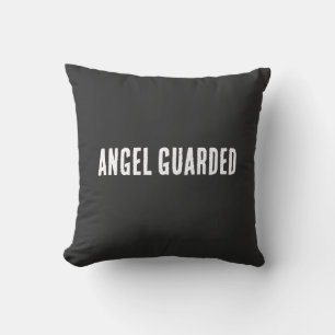 ANGEL GUARDED THROW PILLOW
