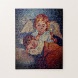 Angel guardian painting jigsaw puzzle