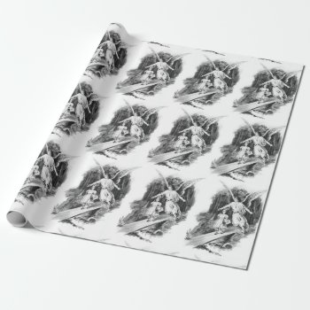 Angel Guarding A Girl Child Wrapping Paper by justcrosses at Zazzle
