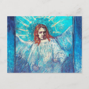 Angel Half-Figure (after Rembrandt) Van Gogh Fine Postcard