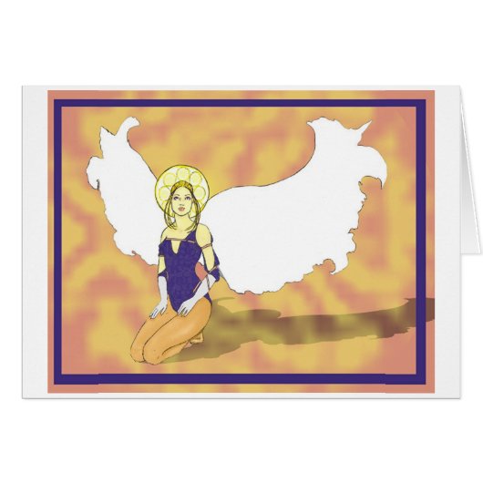 angel halo with name cards (Front Horizontal)