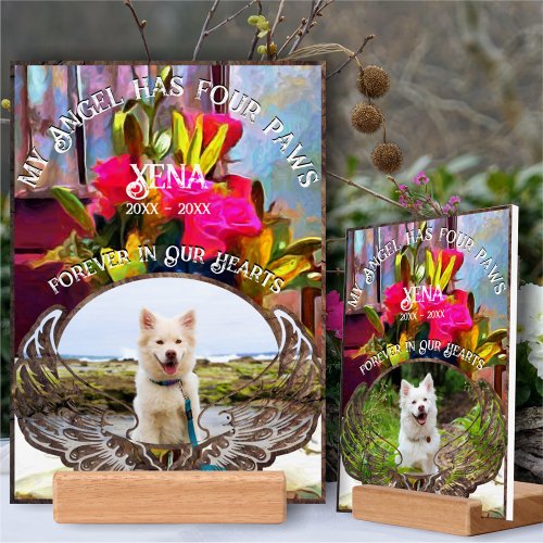 Angel has Four Paws Flowers PM0001 Picture Holder