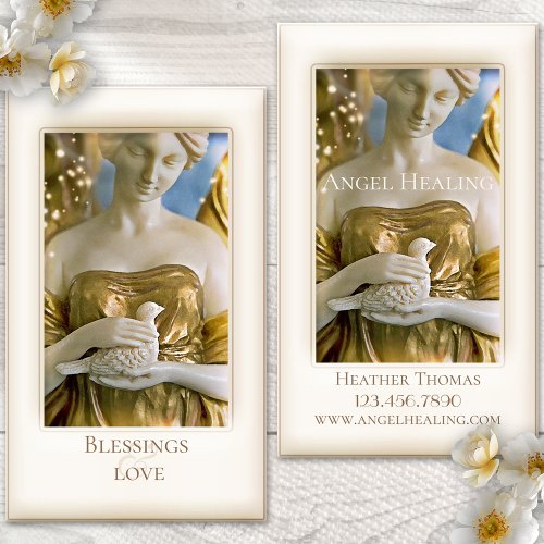 Angel Healing Christian Business Card