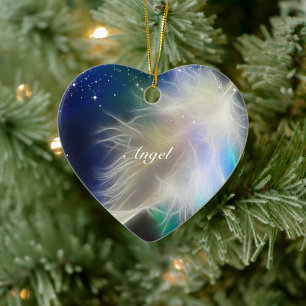 Angel Heart! Ceramic Ornament