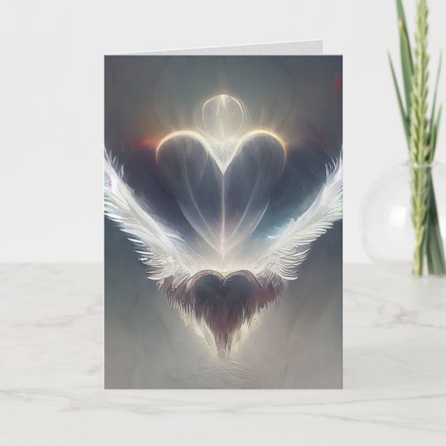 Angel Heart Greeting/Note Card (Front)