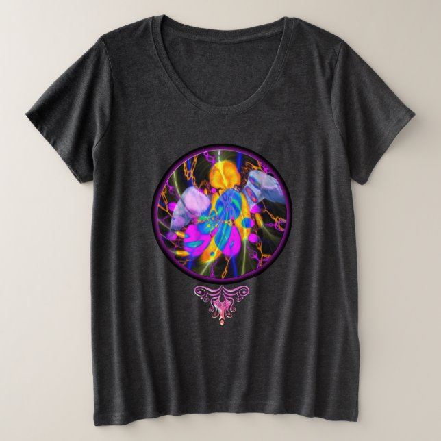 ANGEL HEART “Heal with Love” Plus Size T-Shirt (Design Front)