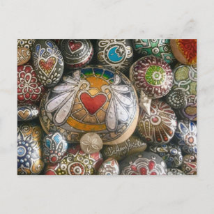 Angel Heart Rock & Silver Shell Post Card