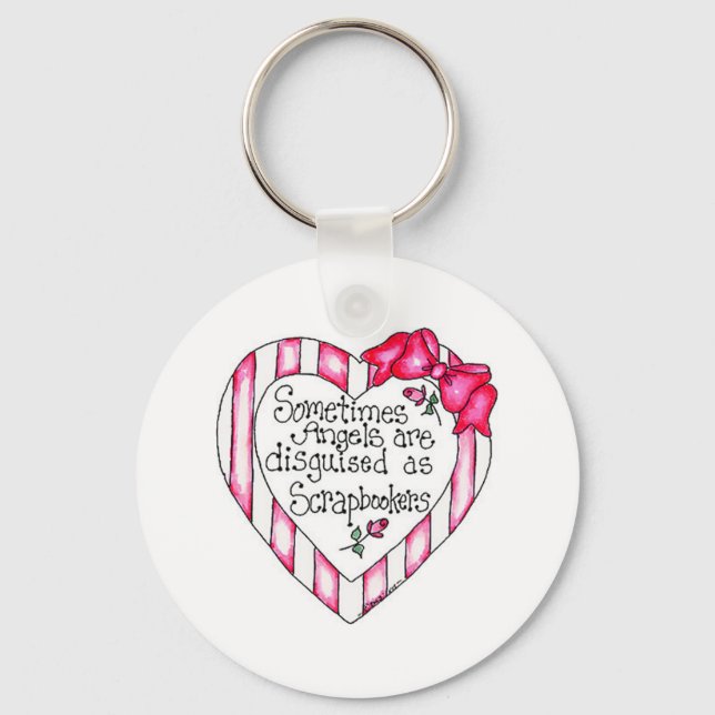 Angel Heart Scrapbooker Keychain (Front)
