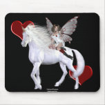 Angel Heart Unicorn White Beauty 3 Mouse Pad