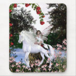 Angel Heart Unicorn White Beauty 4 Mouse Pad