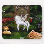 Angel Heart Unicorn White Beauty 7 Mouse Pad