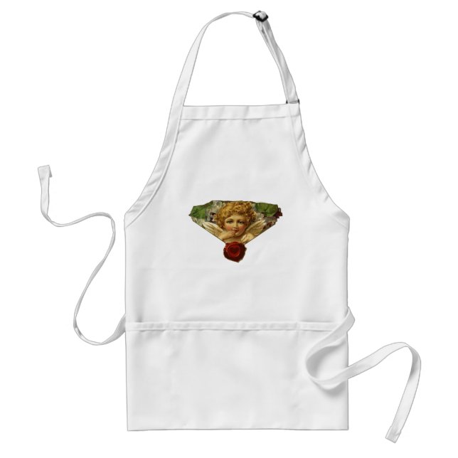 ANGEL HEART WAX SEAL ADULT APRON (Front)