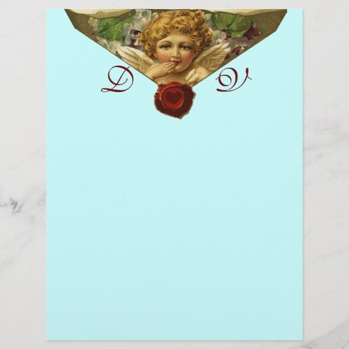 ANGEL HEART WAX SEAL Monogram Blue