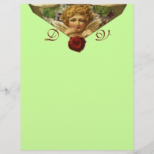 ANGEL HEART WAX SEAL Monogram Green