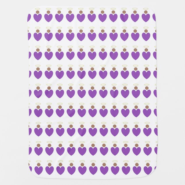 Angel Hearts Baby Blanket (Front)