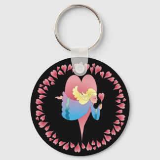 ANGEL HEARTS by SHARON SHARPE Keychain