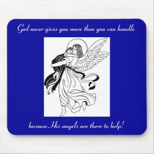 Angel Help Mouse Pad
