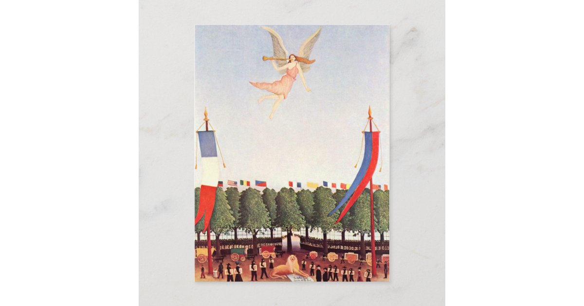 Angel, Henri Rousseau Fine Art Postcard | Zazzle