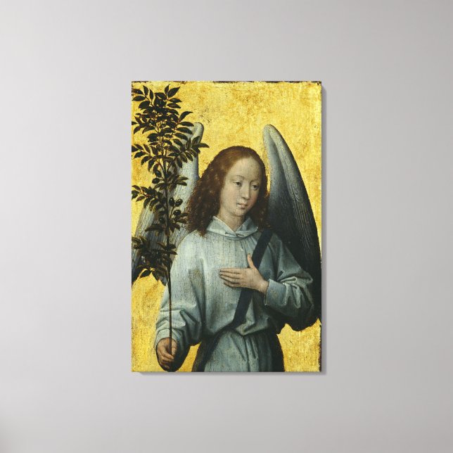 Angel Holding an Olive Branch Canvas Print (Front)